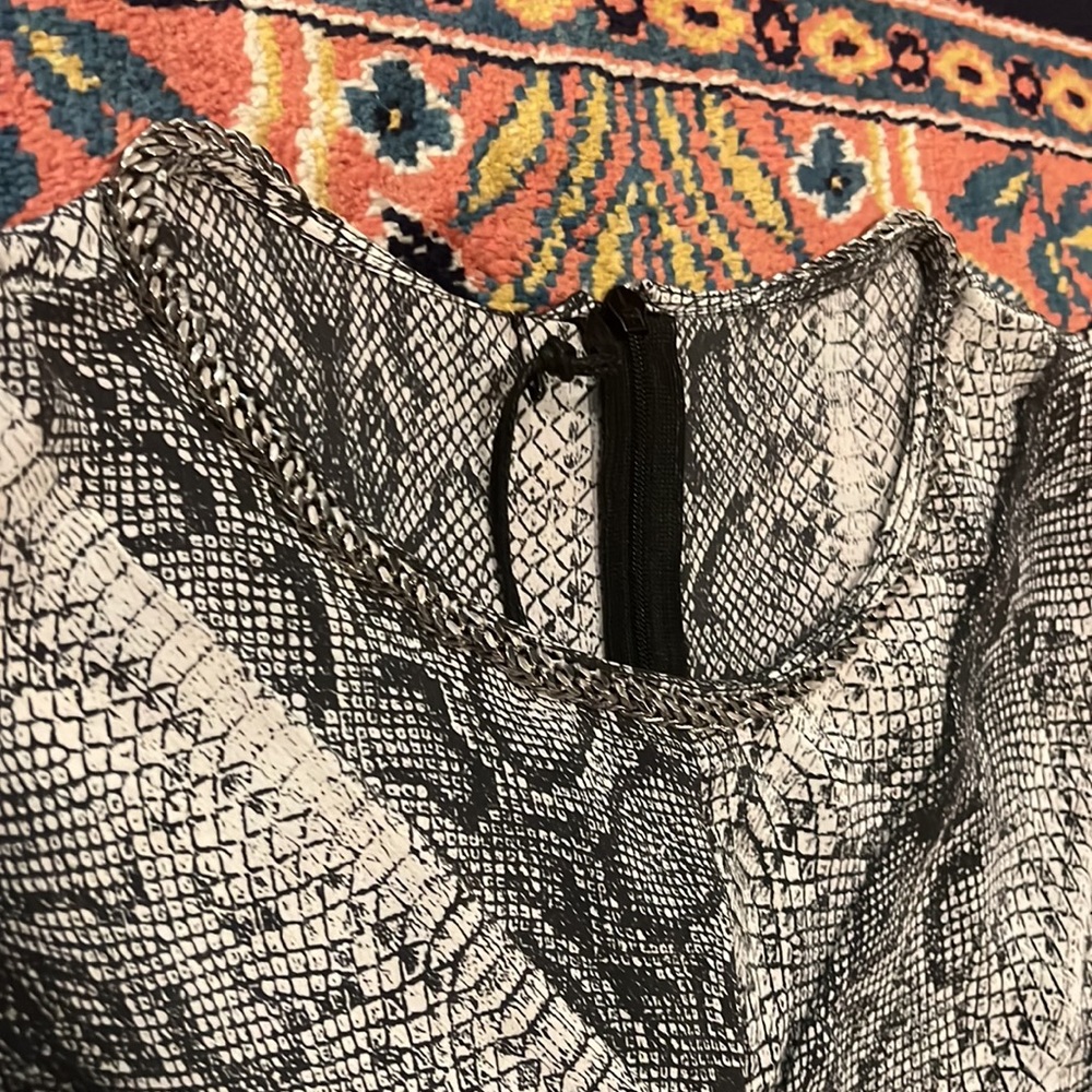 The Kooples Python Print Silk Top S - image 3